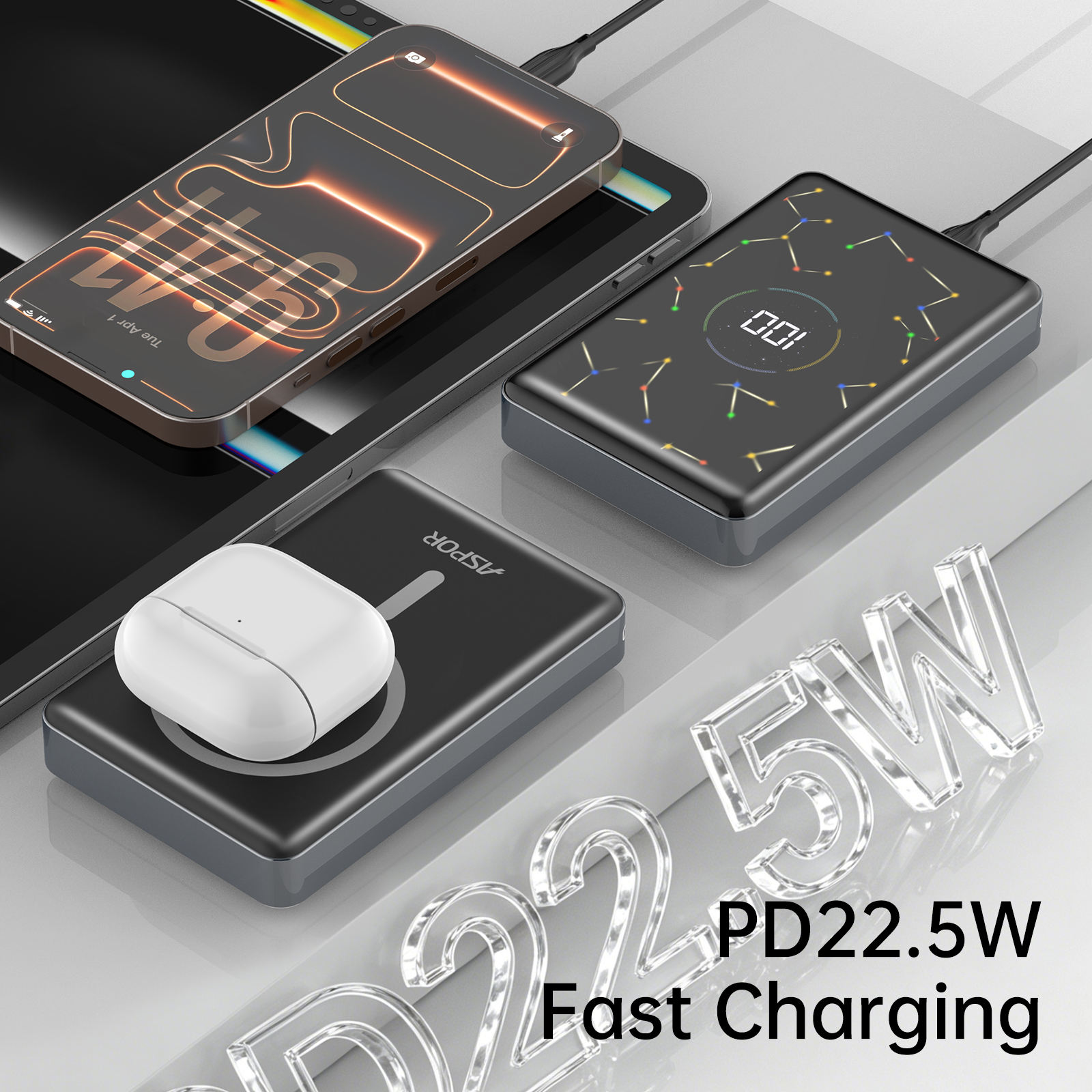 10,000mAh Magnetic Wireless Power Bank (Variant Q17)