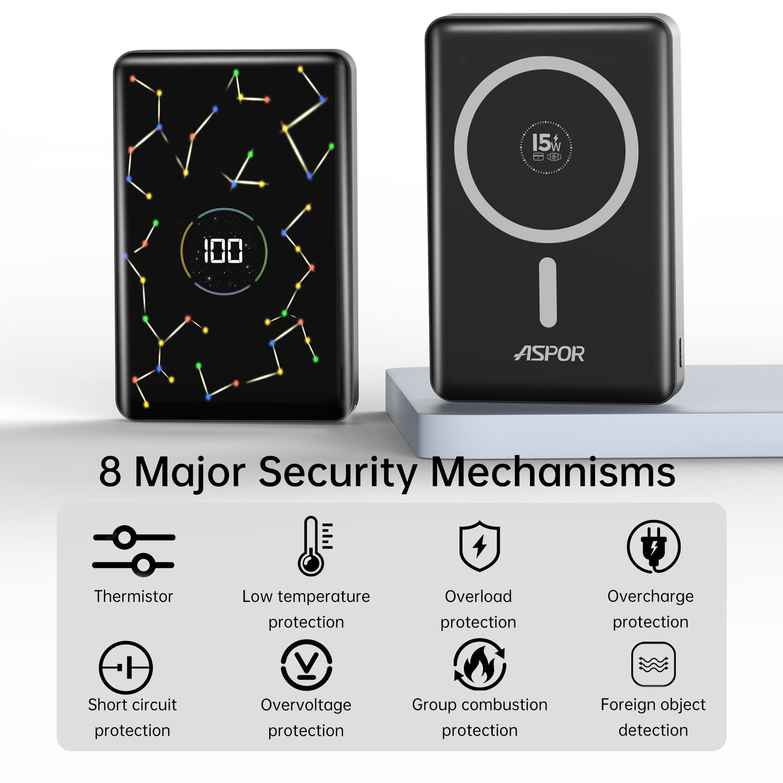 10,000mAh Magnetic Wireless Power Bank (Variant Q17) - Image 2
