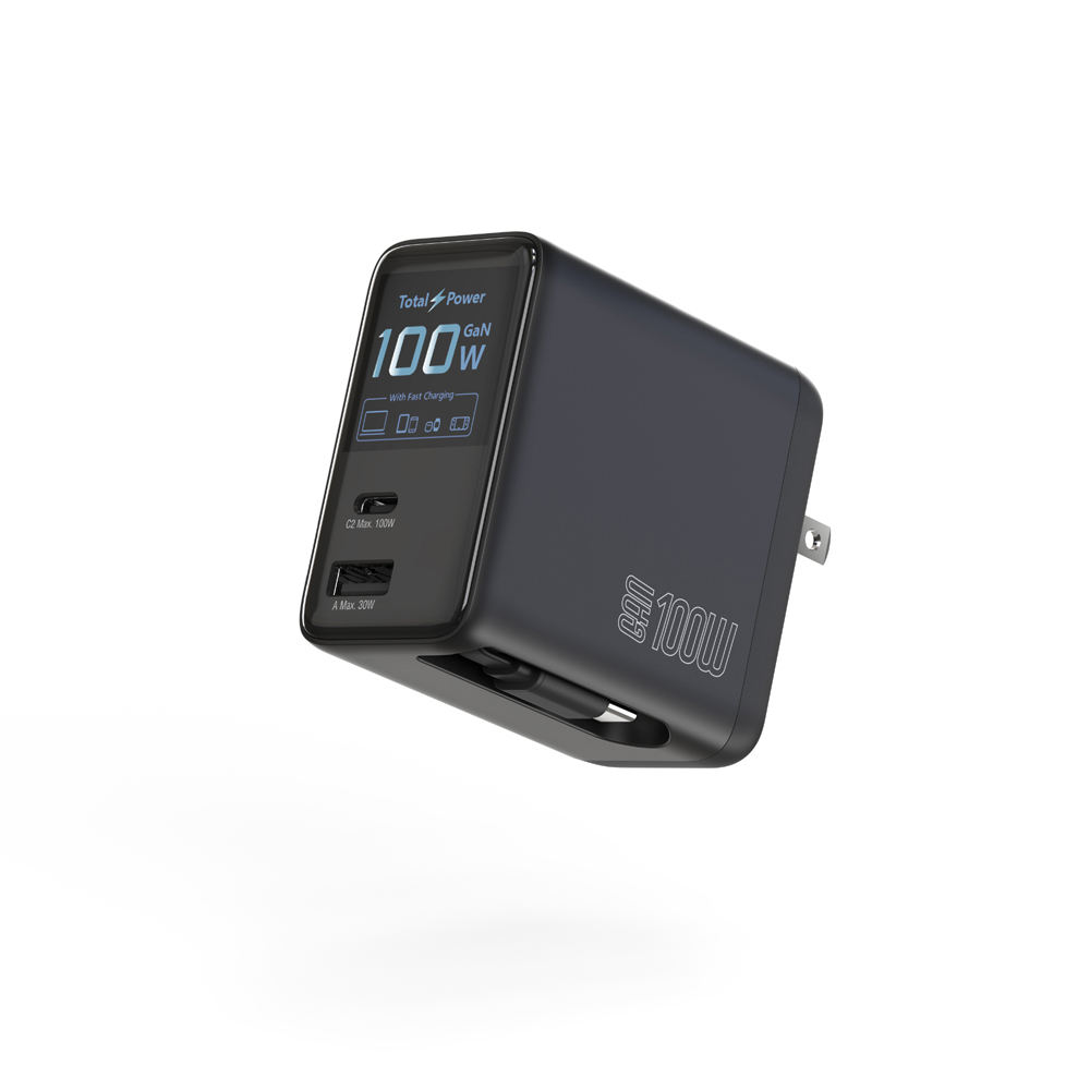 100W GaN Dual USB-C Wall Charger (Variant B2) - Image 2