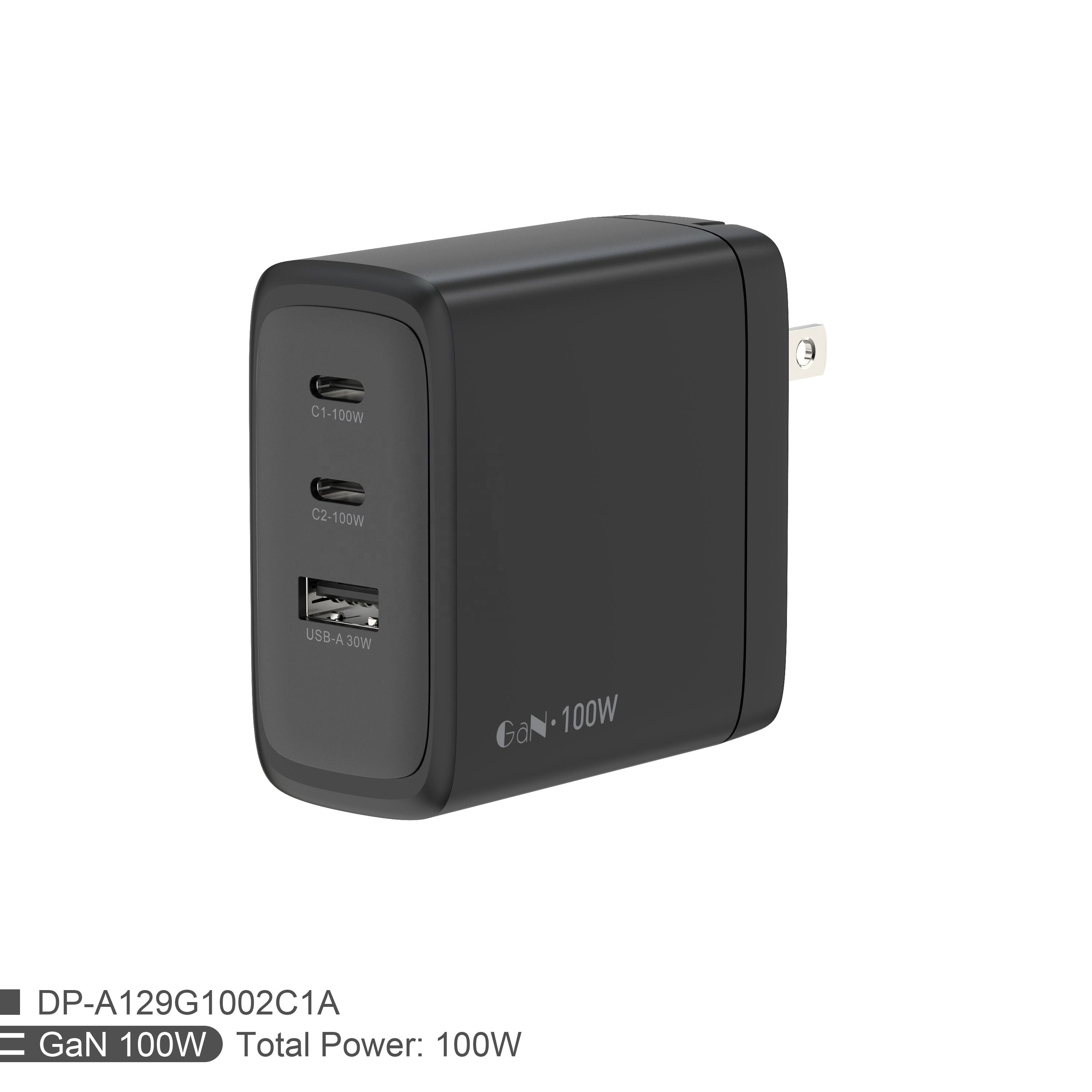 100W GaN Dual USB-C Wall Charger (Variant I9) - Image 2
