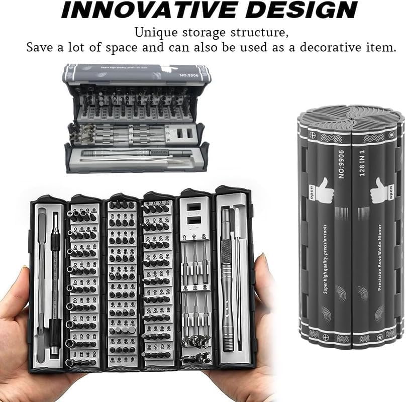 128-in-1 Precision Screwdriver Set for Laptops (Variant Y25) view 3