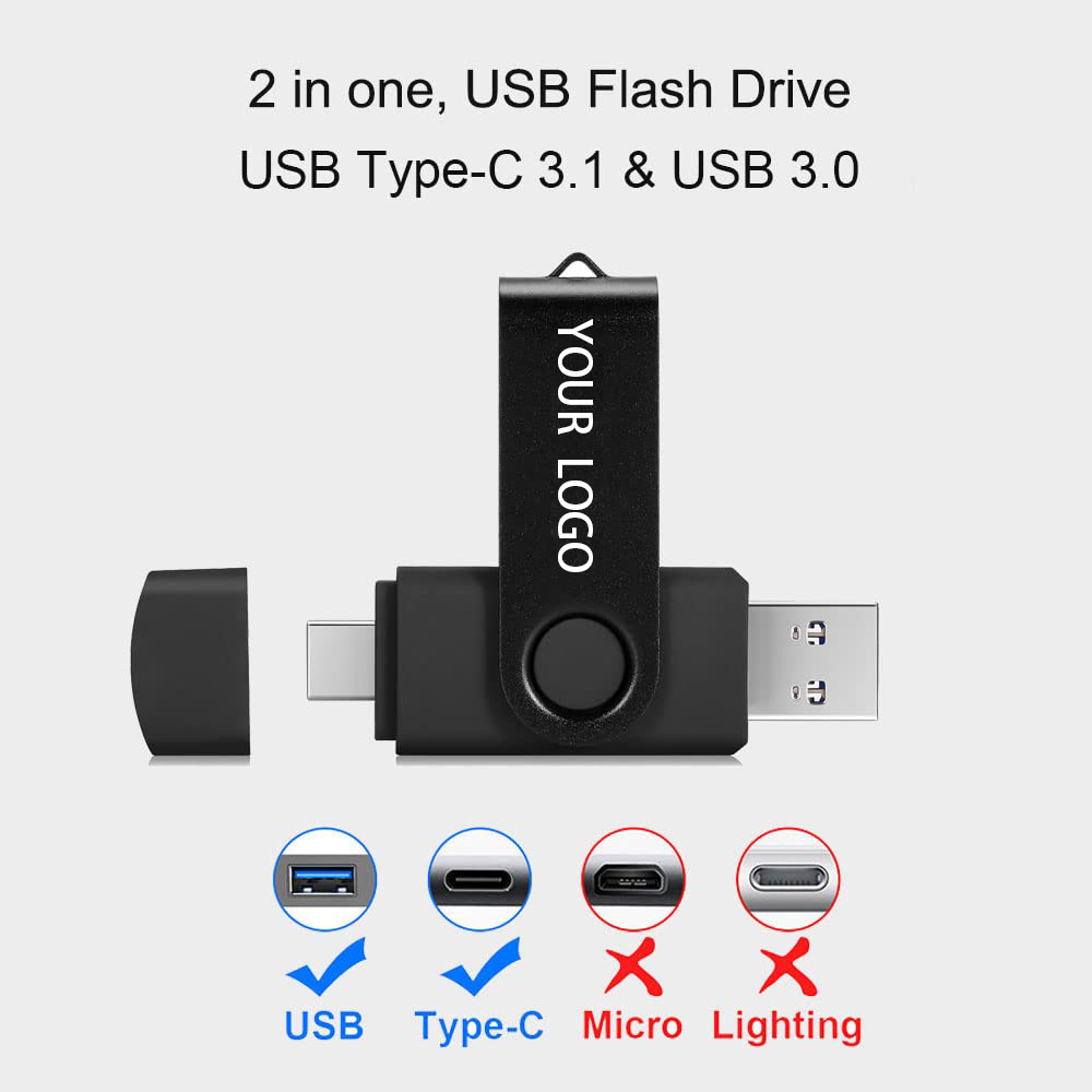 128GB Dual USB-C & USB-A OTG Drive (Variant R18) Gallery View 2