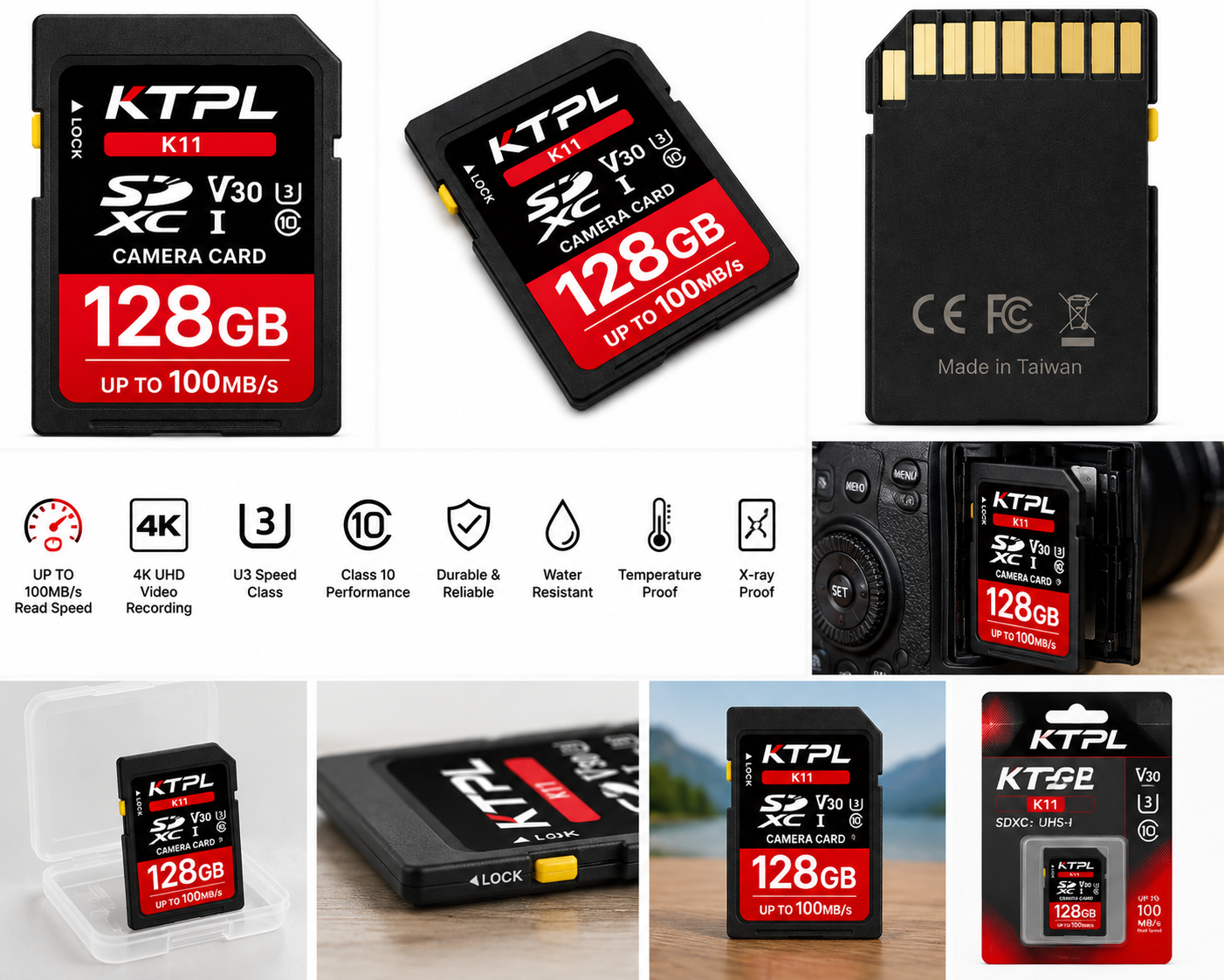 128GB Full Size SDXC Camera Card (Variant K11) - Image 3