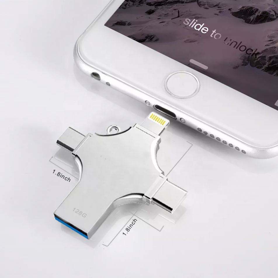 128GB USB 3.2 Metal Flash Drive (Variant P16) Gallery View 2