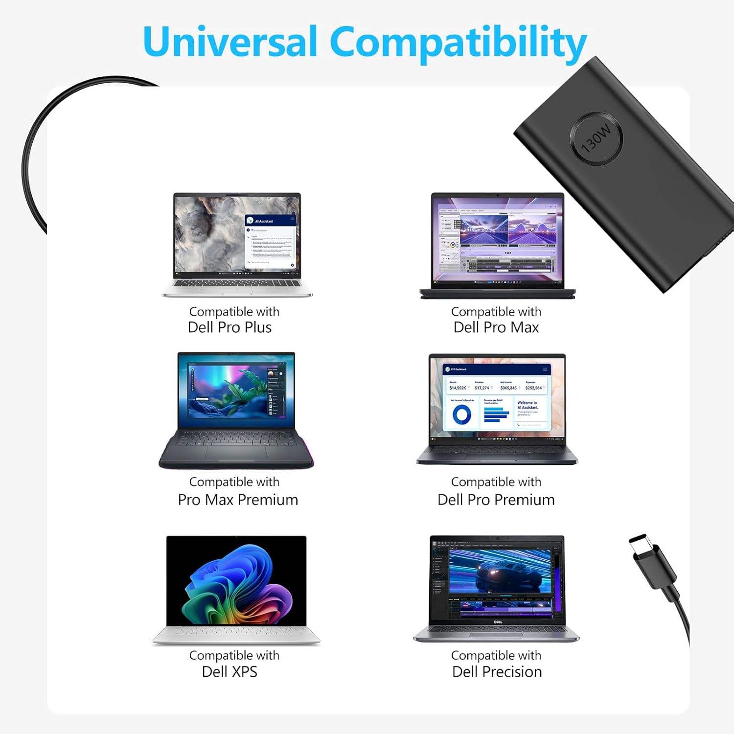 130W High Output DC Laptop Adapter (Variant T20)