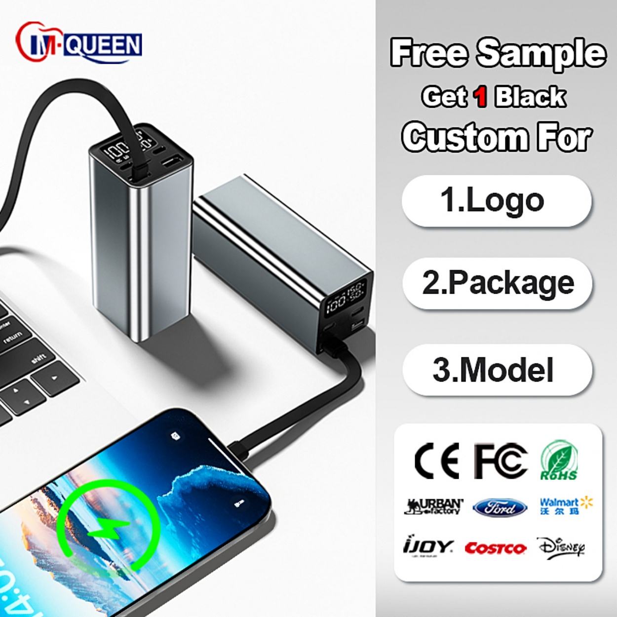 20,000mAh 65W Fast Charging Laptop Power Bank (Variant G7) - Image 2