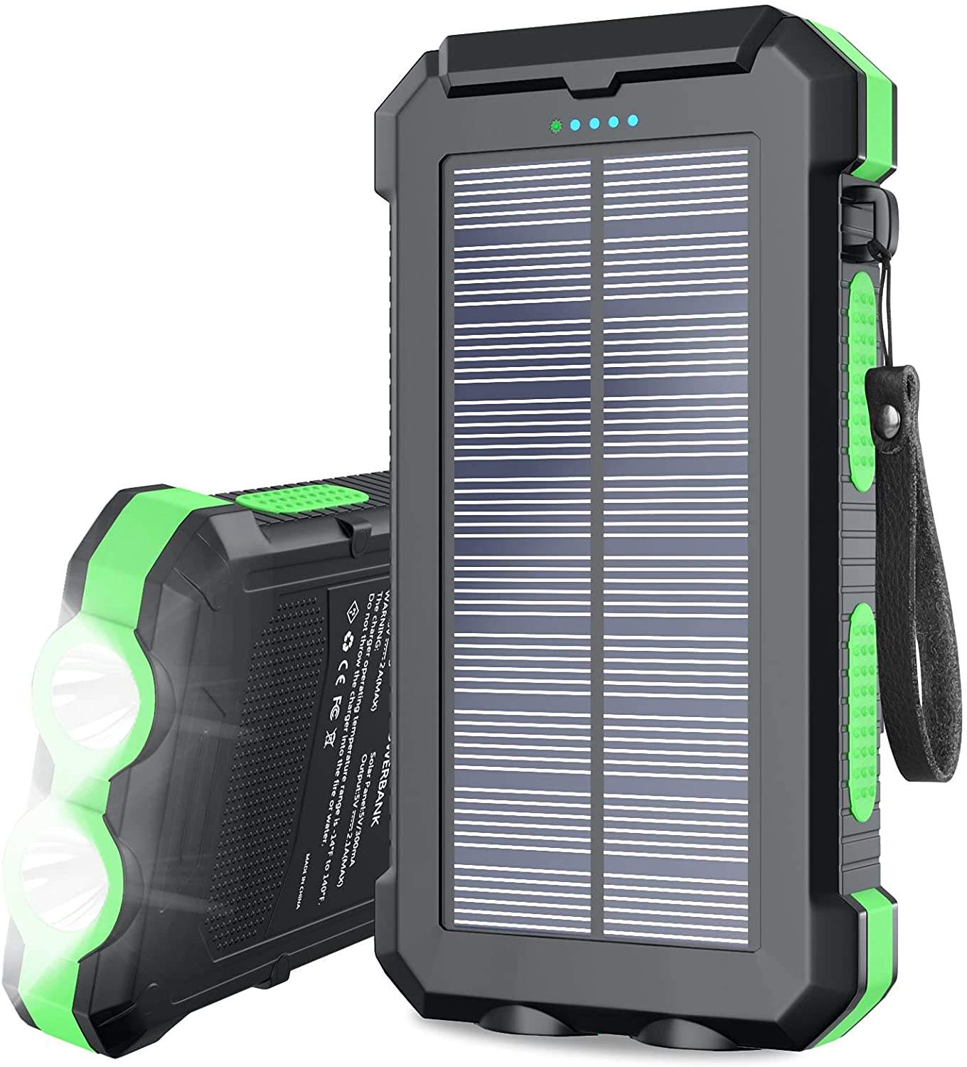 20,000mAh Rugged Solar Charging Power Bank (Variant F6) - Image 2