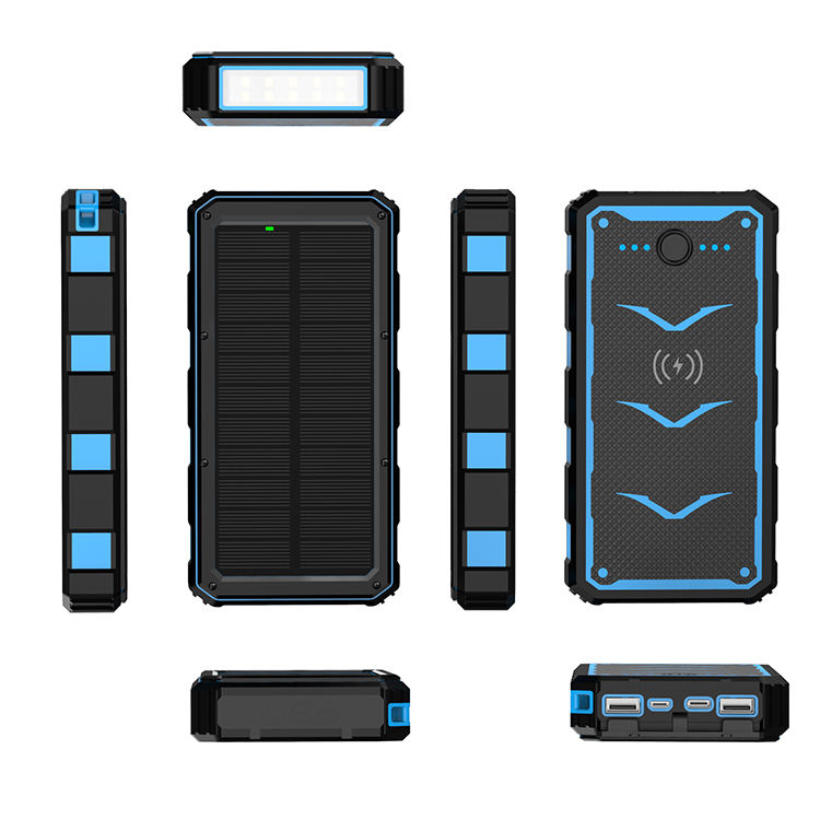 20,000mAh Rugged Solar Charging Power Bank (Variant L12) - Image 3