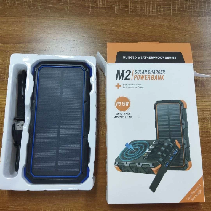 20,000mAh Rugged Solar Charging Power Bank (Variant R18) - Image 2