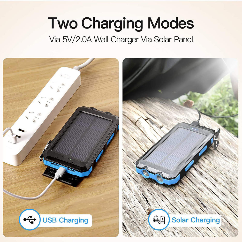 20,000mAh Rugged Solar Charging Power Bank (Variant X24)