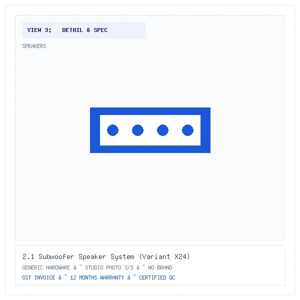 2.1 Subwoofer Speaker System (Variant X24) - Image 3 — Detail & Specifications View