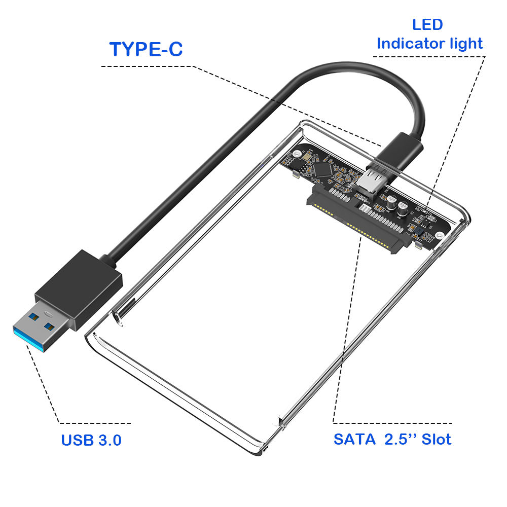2.5 Inch SATA Hard Drive Enclosure USB 3.0 (Variant T20) Gallery View 2
