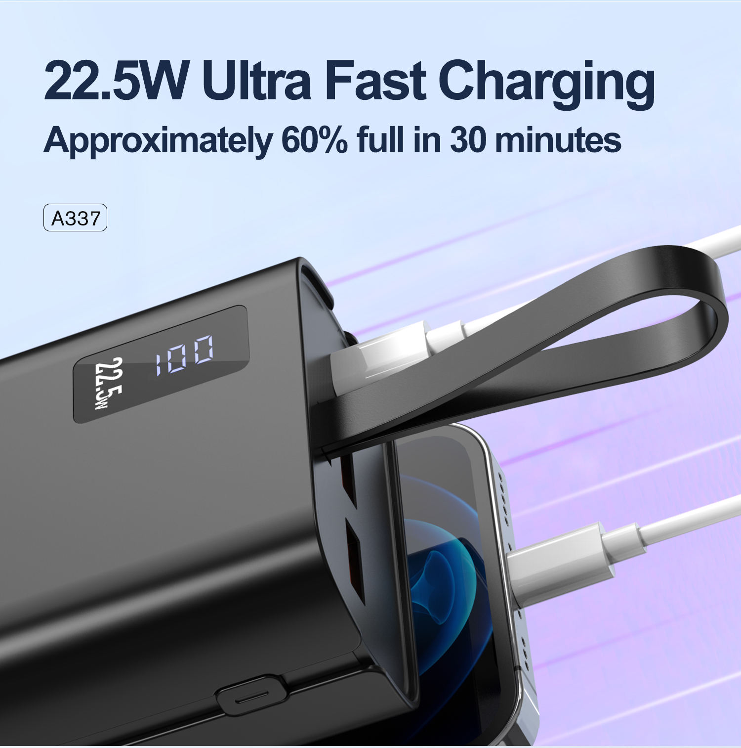 30,000mAh 100W High Capacity Power Bank (Variant N14) - Image 2