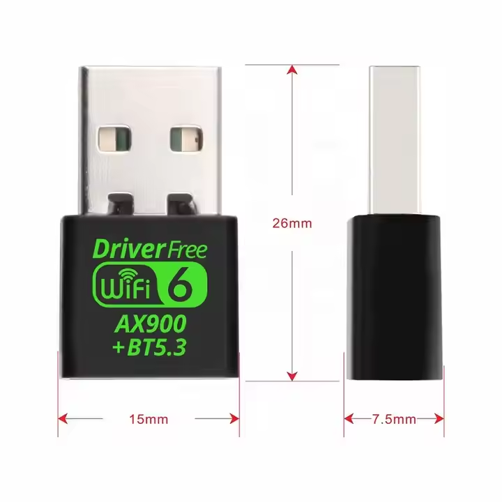 600Mbps Dual Band Mini USB Wi-Fi Receiver (Variant J10) view 3