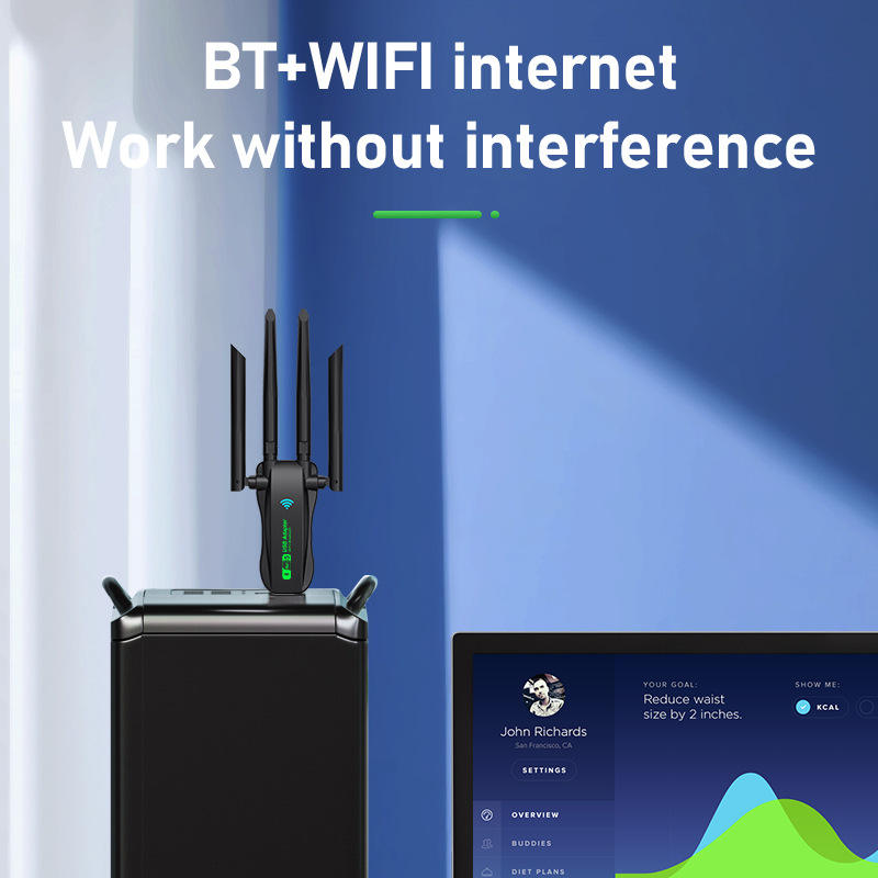 600Mbps Dual Band Mini USB Wi-Fi Receiver (Variant V22) view 2