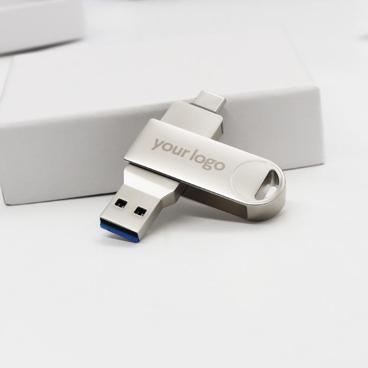 64GB Swivel Dual-Connector Type-C Pen Drive (Variant L12)