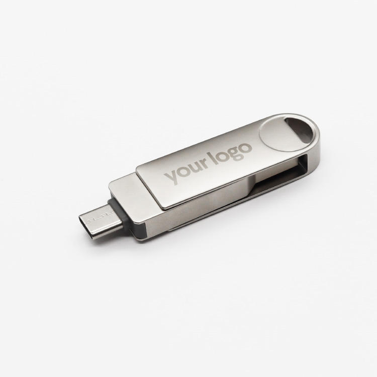 64GB Swivel Dual-Connector Type-C Pen Drive (Variant L12) Gallery View 2