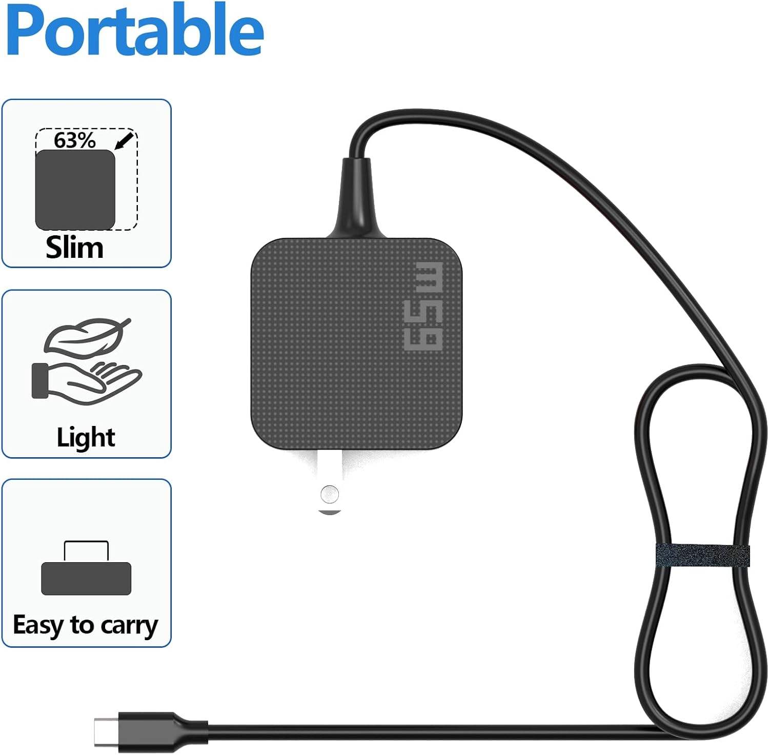 65W USB-C Laptop Power Adapter Charger (Variant A1) - Image 3