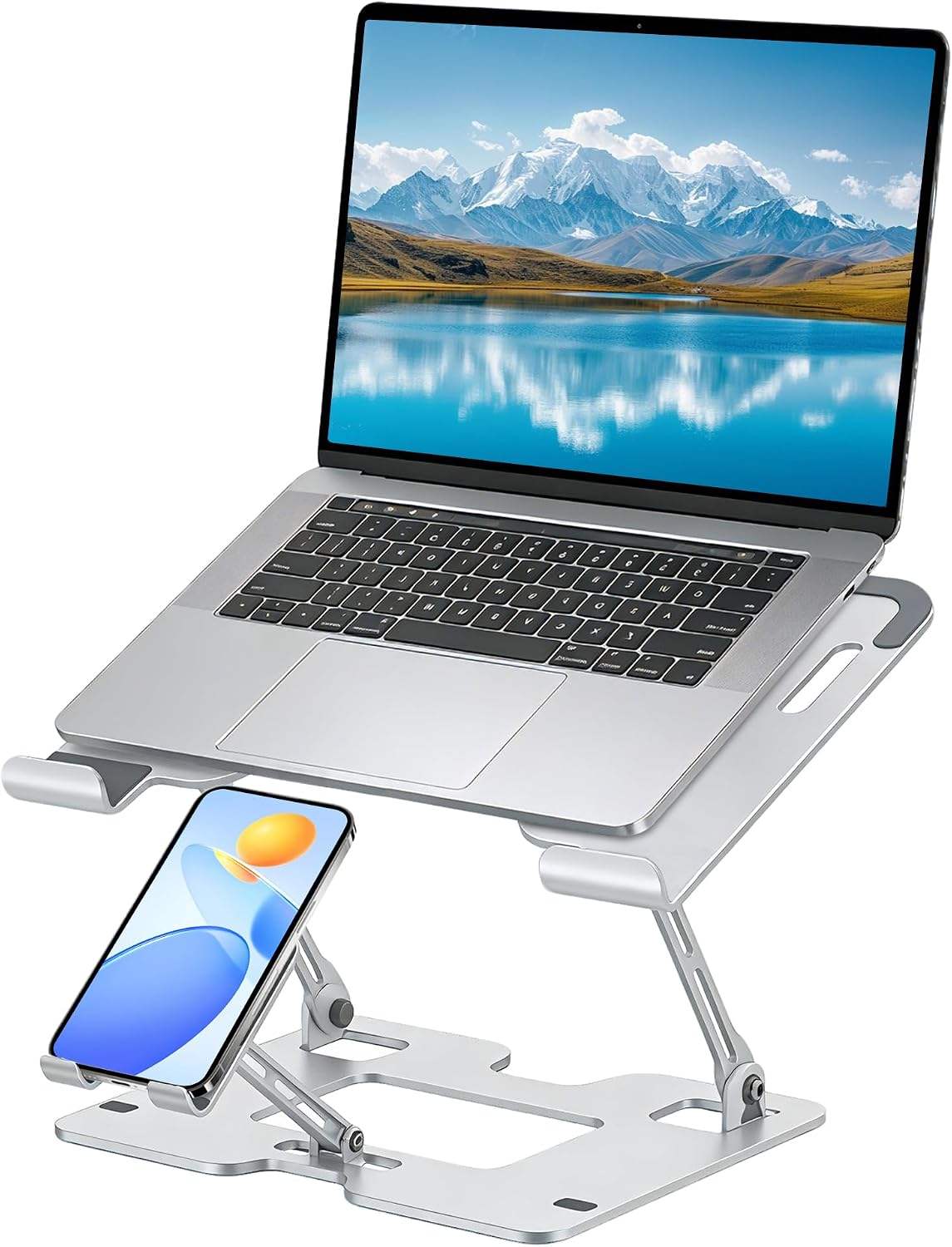 Ergonomic Desk Laptop Shelf (Variant E5)