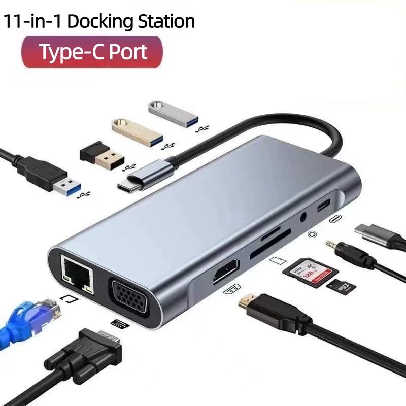 11-in-1 Dual 4K Display Docking (Variant W23)