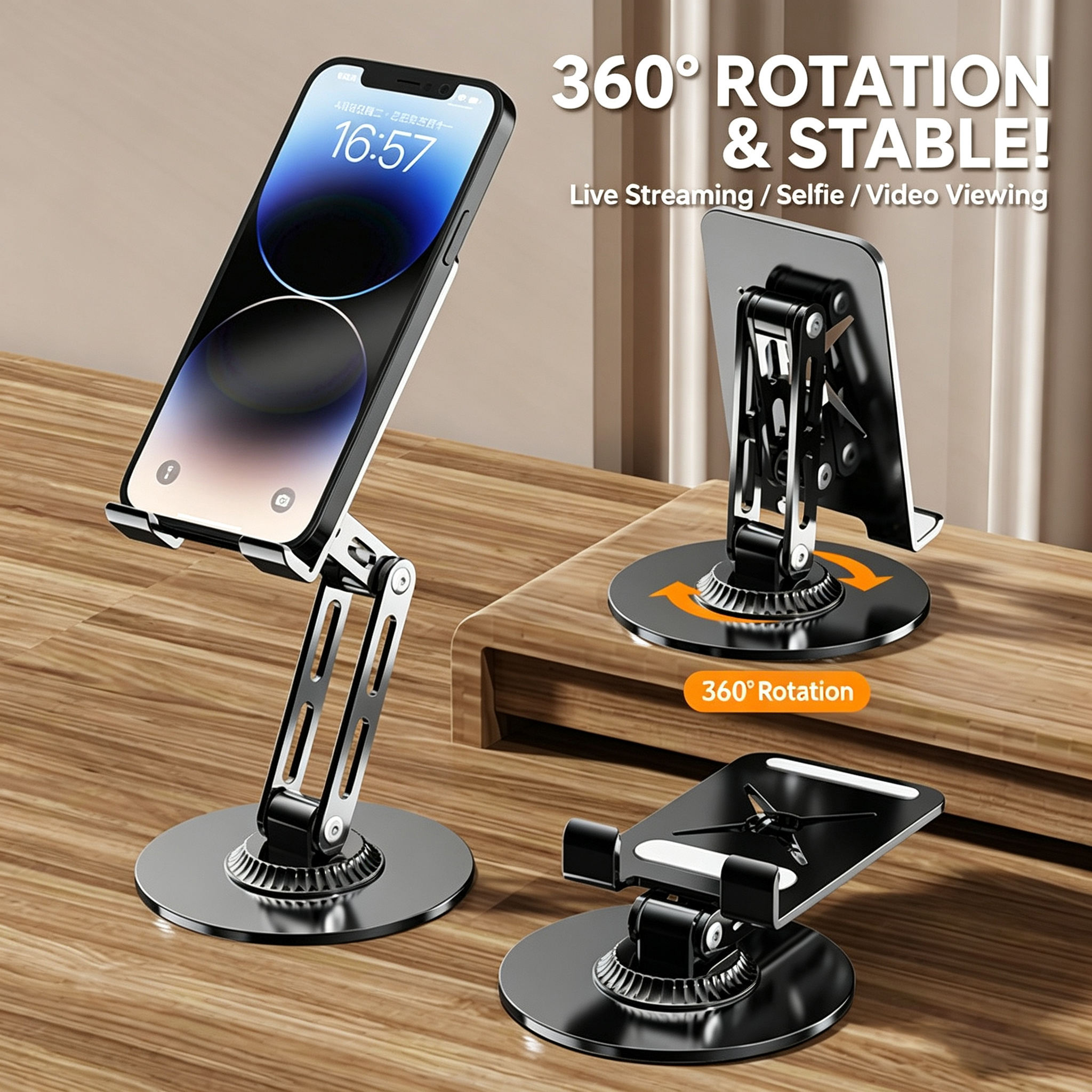 Aluminum Desktop Phone & Tablet Stand (Variant B2) - Image 3