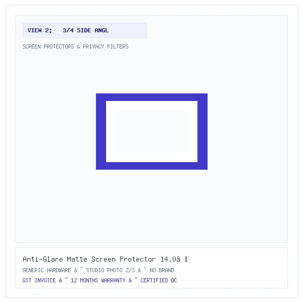 Anti-Glare Matte Screen Protector 14.0″ (Variant B2) - Image 2 — 3/4 Side Angle View