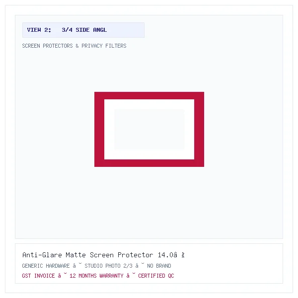 Anti-Glare Matte Screen Protector 14.0″ (Variant J10) - Image 2 — 3/4 Side Angle View