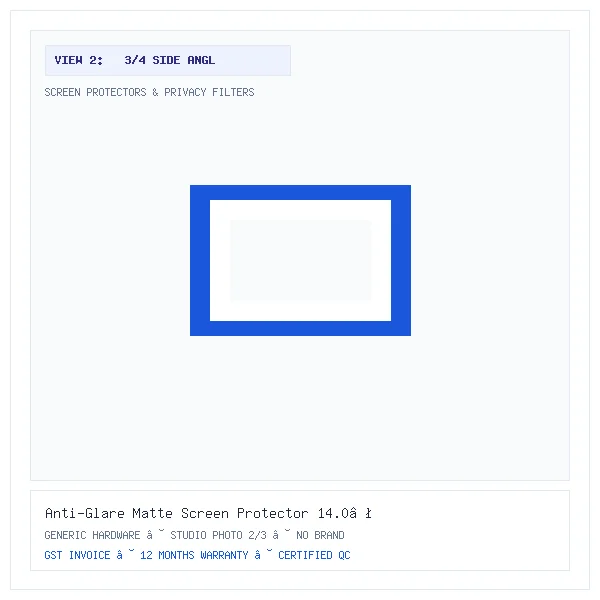Anti-Glare Matte Screen Protector 14.0″ (Variant R18) - Image 2 — 3/4 Side Angle View