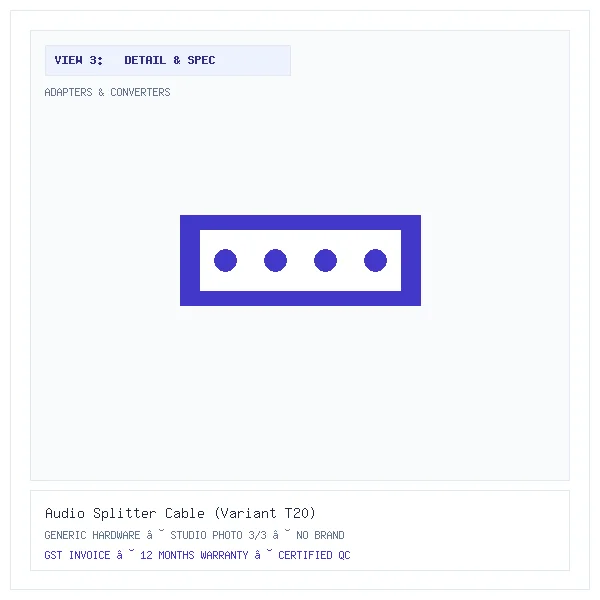 Audio Splitter Cable (Variant T20) - Image 3 — Detail & Specifications View