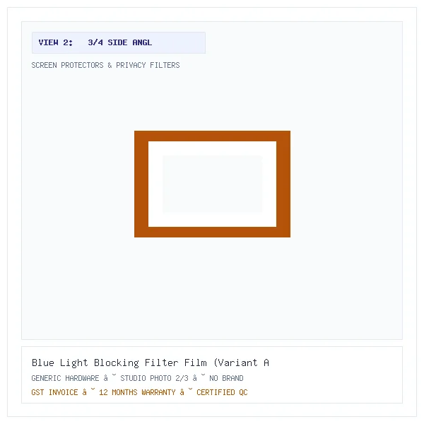 Blue Light Blocking Filter Film (Variant A27) - Image 2 — 3/4 Side Angle View