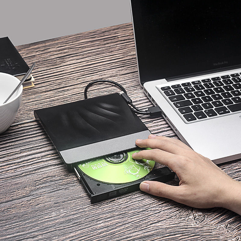 Compact Aluminum External DVD-RW Drive (Variant L12) view 3