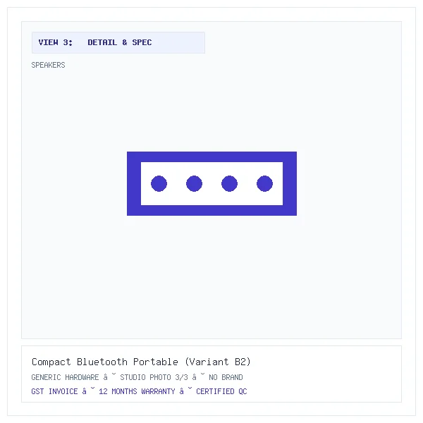 Compact Bluetooth Portable (Variant B2) - Image 3 — Detail & Specifications View