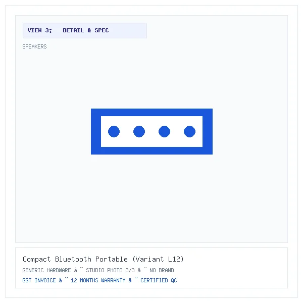 Compact Bluetooth Portable (Variant L12) - Image 3 — Detail & Specifications View