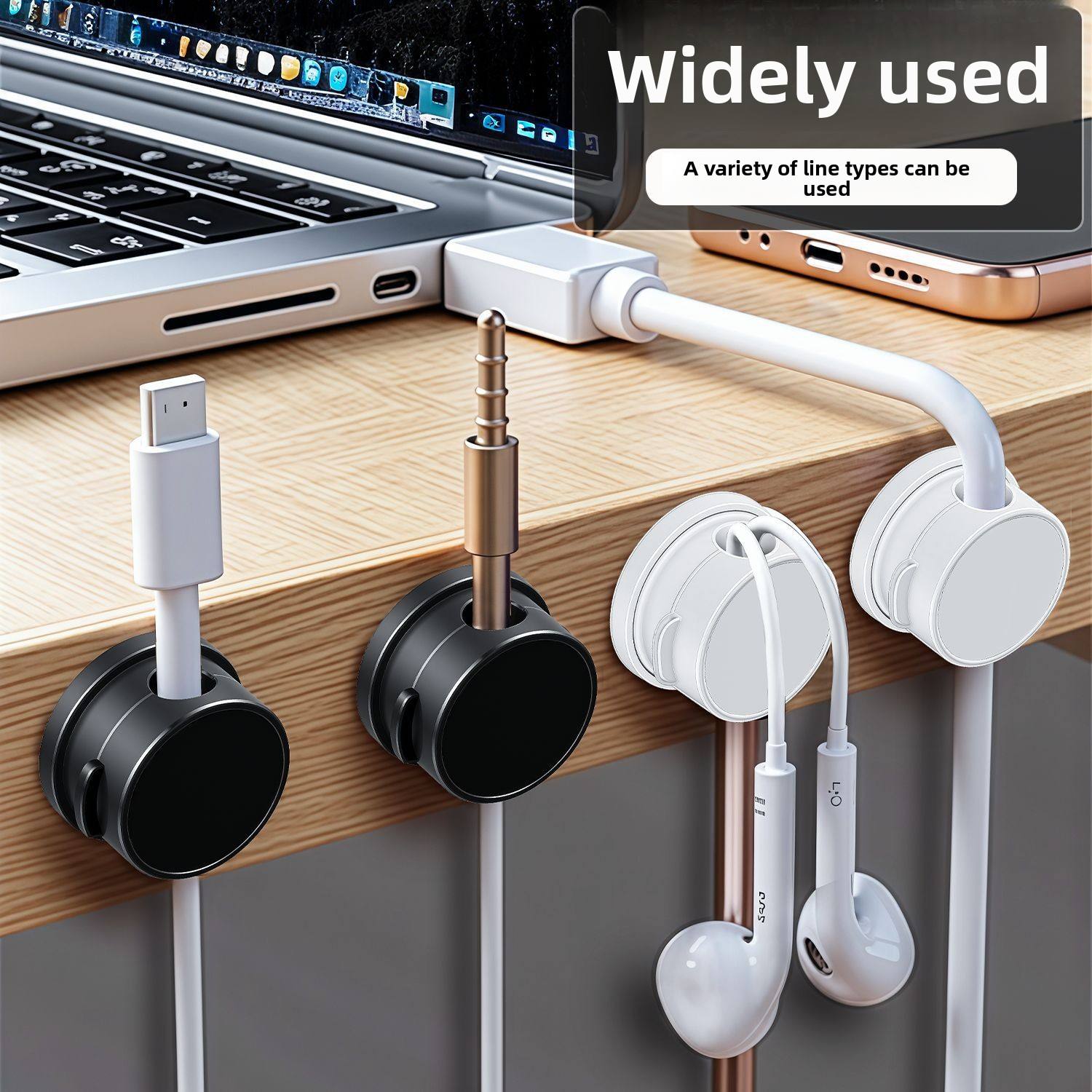 Desktop Magnetic Cable Organizer Block (Variant Q17) - Image 2