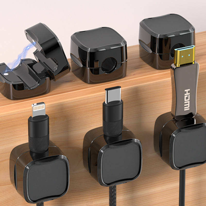 Desktop Magnetic Cable Organizer Block (Variant W23)