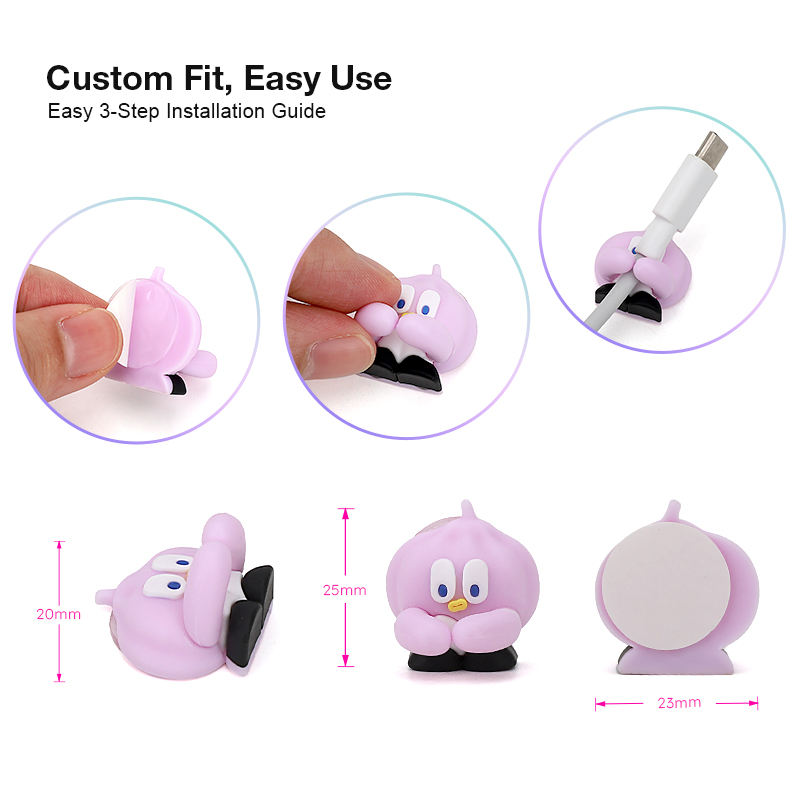 Desktop Silicone Cable Clips Organizer Pack (Variant G7)