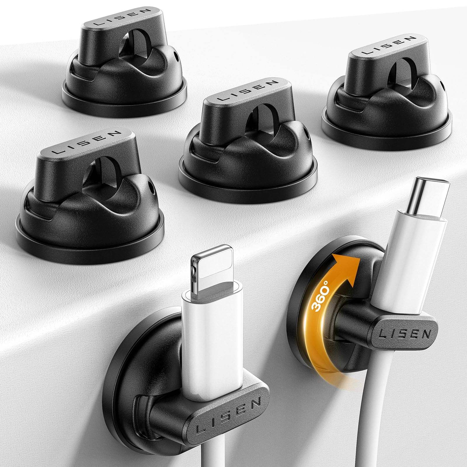 Desktop Silicone Cable Clips Organizer Pack (Variant S19) - Image 3
