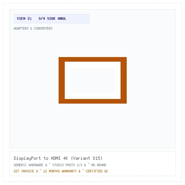 DisplayPort to HDMI 4K (Variant O15) - Image 2 — 3/4 Side Angle View