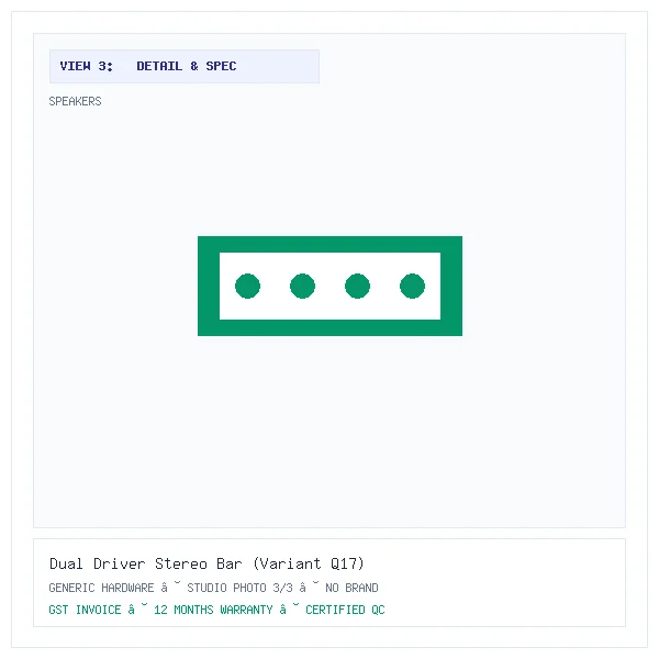 Dual Driver Stereo Bar (Variant Q17) - Image 3 — Detail & Specifications View