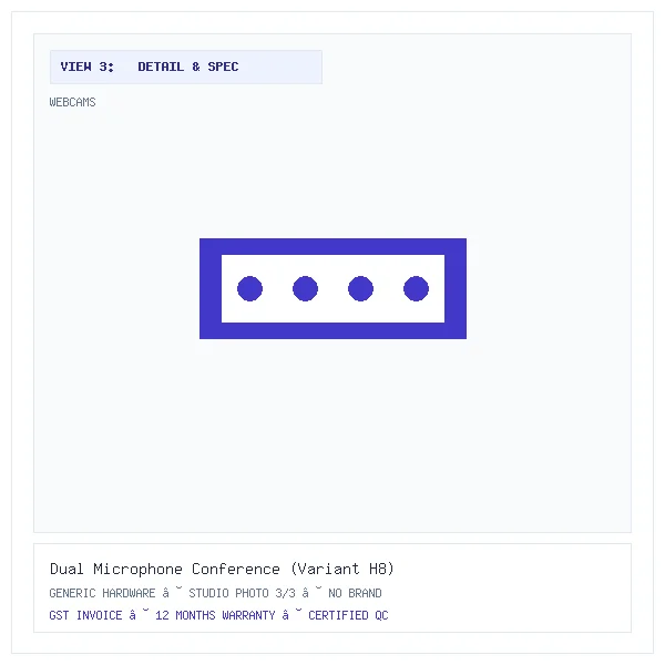 Dual Microphone Conference (Variant H8) - Image 3 — Detail & Specifications View