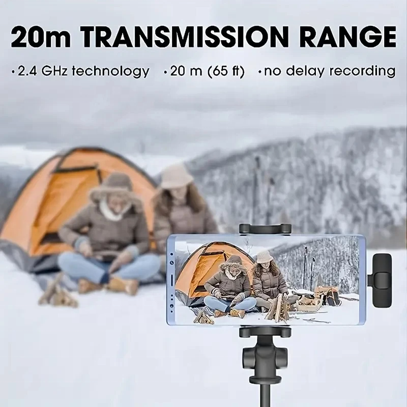 Dual Wireless Lavalier Microphone System Type-C (Variant E5)