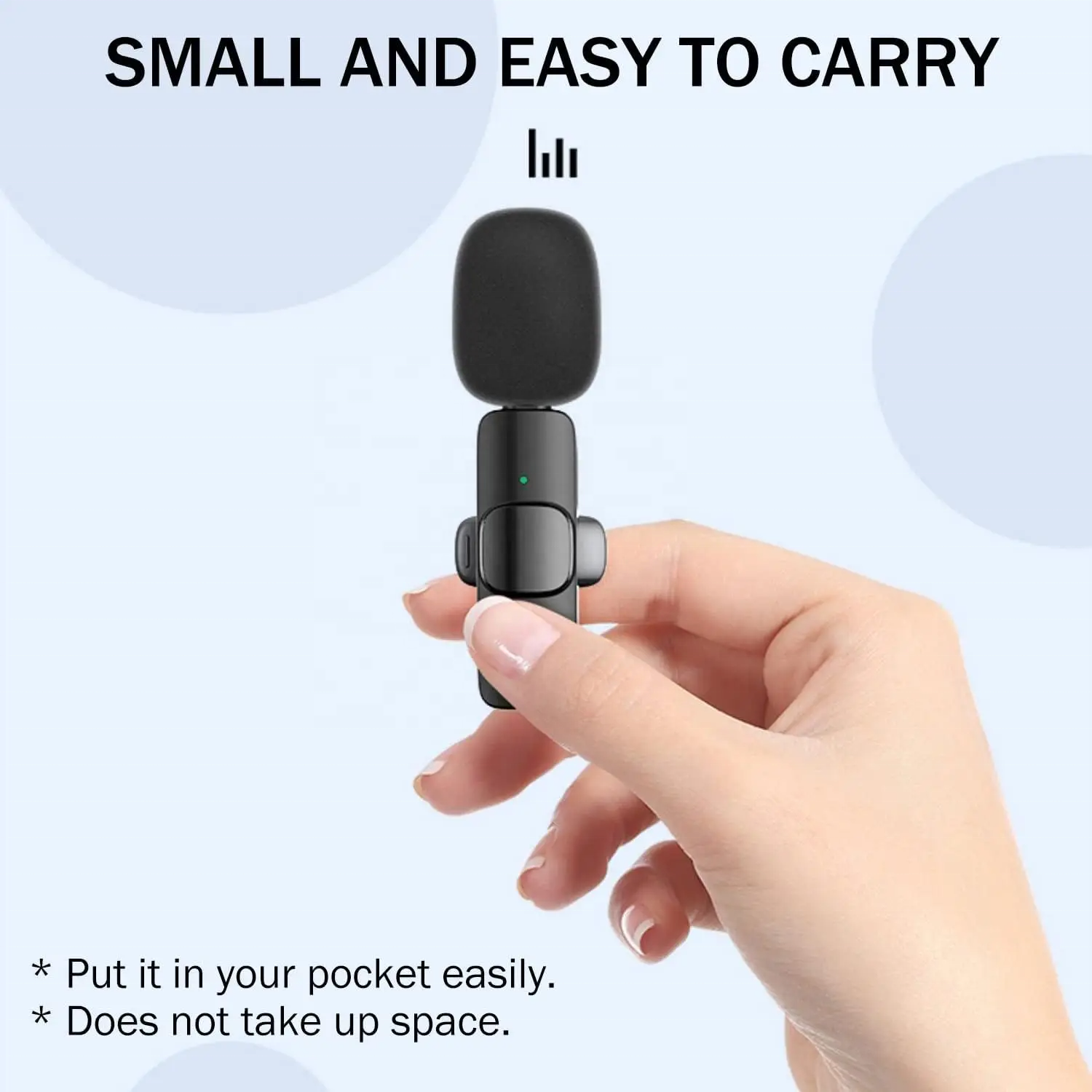Dual Wireless Lavalier Microphone System Type-C (Variant E5) view 3