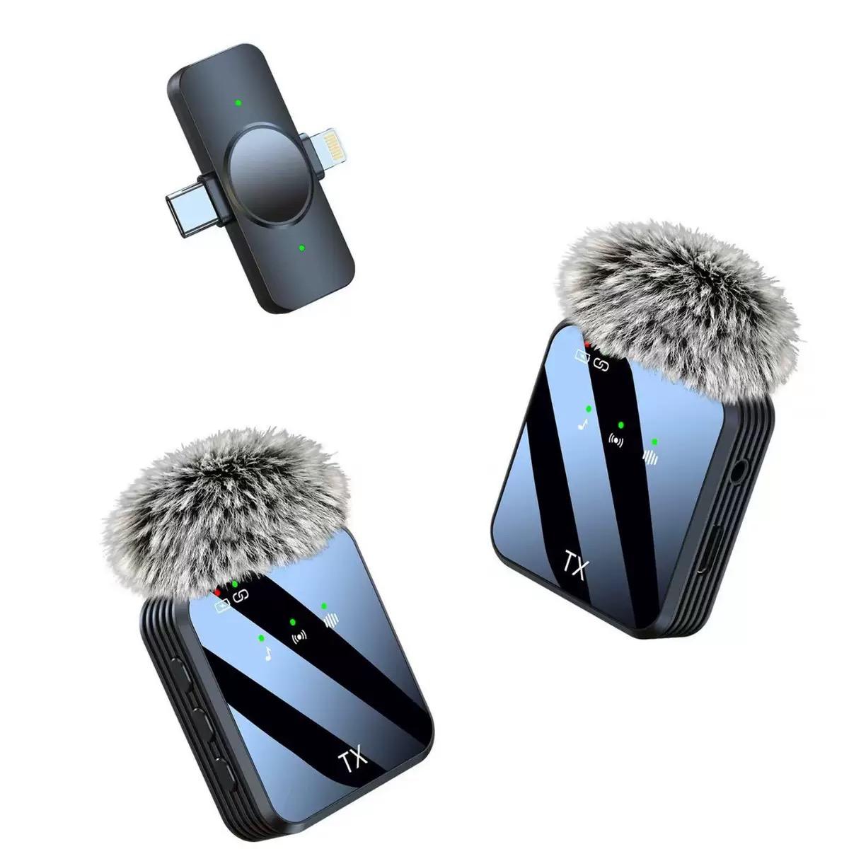 Dual Wireless Lavalier Microphone System Type-C (Variant W23) view 3