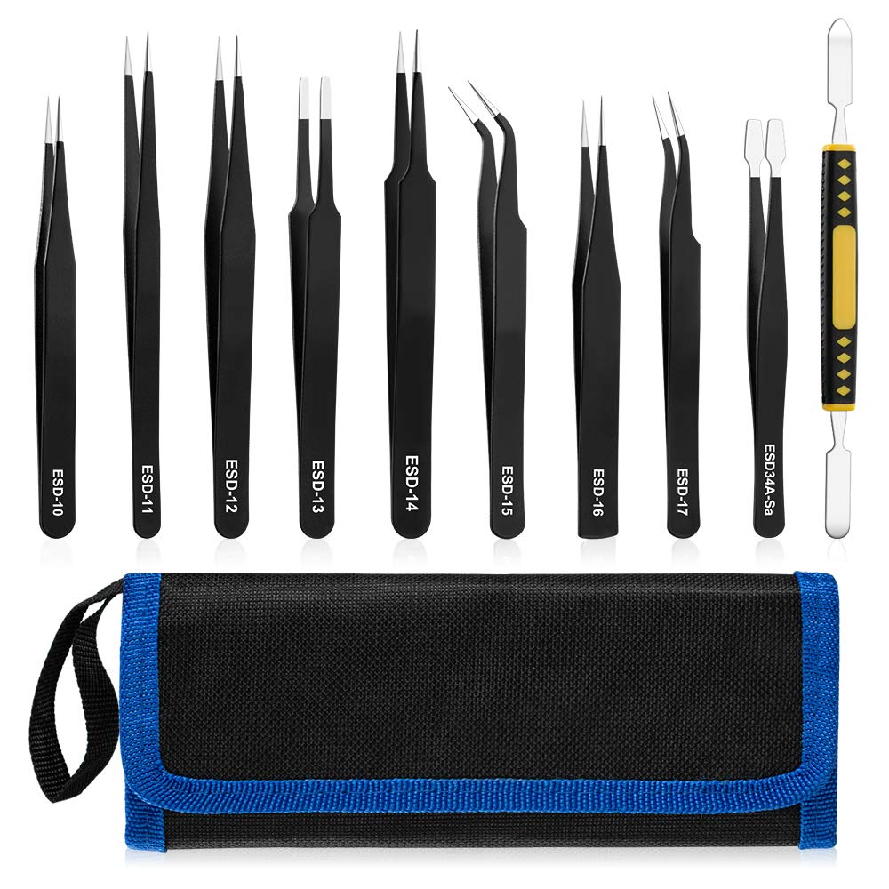 Electronic Component Anti-Static Tweezers Kit (Variant P16)