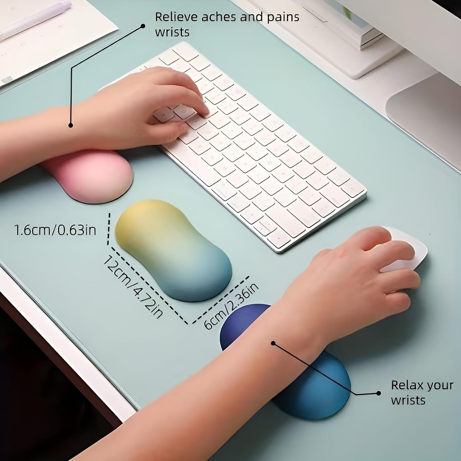 Ergonomic Mouse Wrist Rest Cushion (Variant H8) view 3
