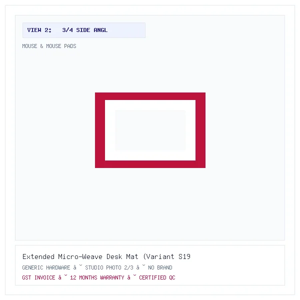 Extended Micro-Weave Desk Mat (Variant S19) - Image 2 — 3/4 Side Angle View