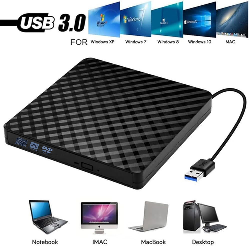 External Blu-Ray DVD Drive 3D Player Writer (Variant O15) view 2