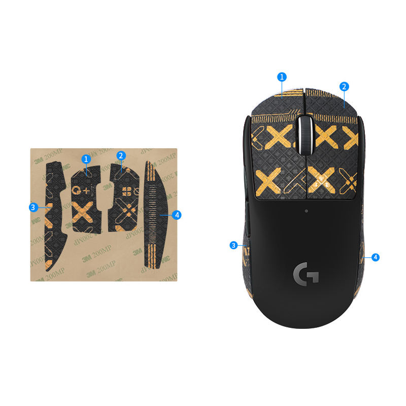 FPS Gaming Mouse Grip Tape Pack (Variant E5)