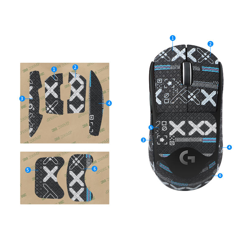FPS Gaming Mouse Grip Tape Pack (Variant E5) view 3