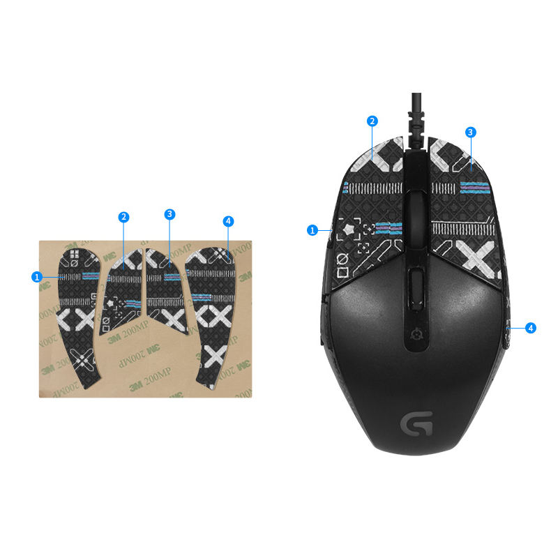 FPS Gaming Mouse Grip Tape Pack (Variant Q17)